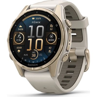 Garmin Fenix 8 43 mm Sapphire AMOLED GPS Smartwatch with Silicone Band