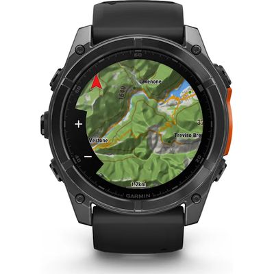 Garmin Fenix 8 51 mm AMOLED GPS Smartwatch with Silicone Band Computers GPS Watches Cycle Superstore